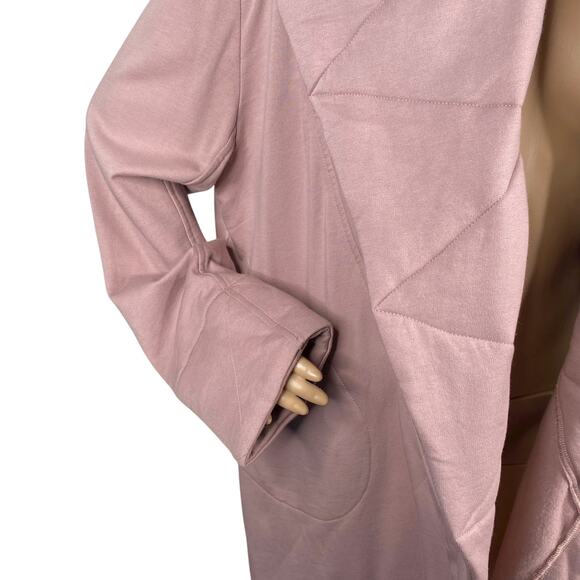 Young Fabulous & Broke Sandrine Dusty Pink Quilted Cardigan Coat SZ M/L - Picture 6 of 11